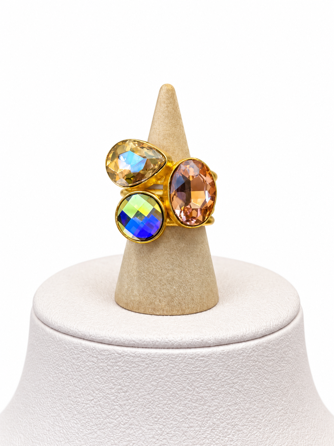 Anillo Cristales Aurora Ajustable