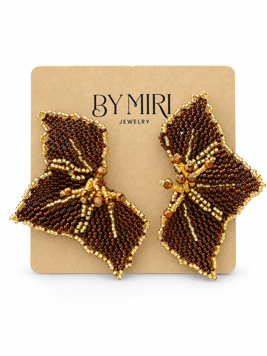 Aretes Mariposa Café