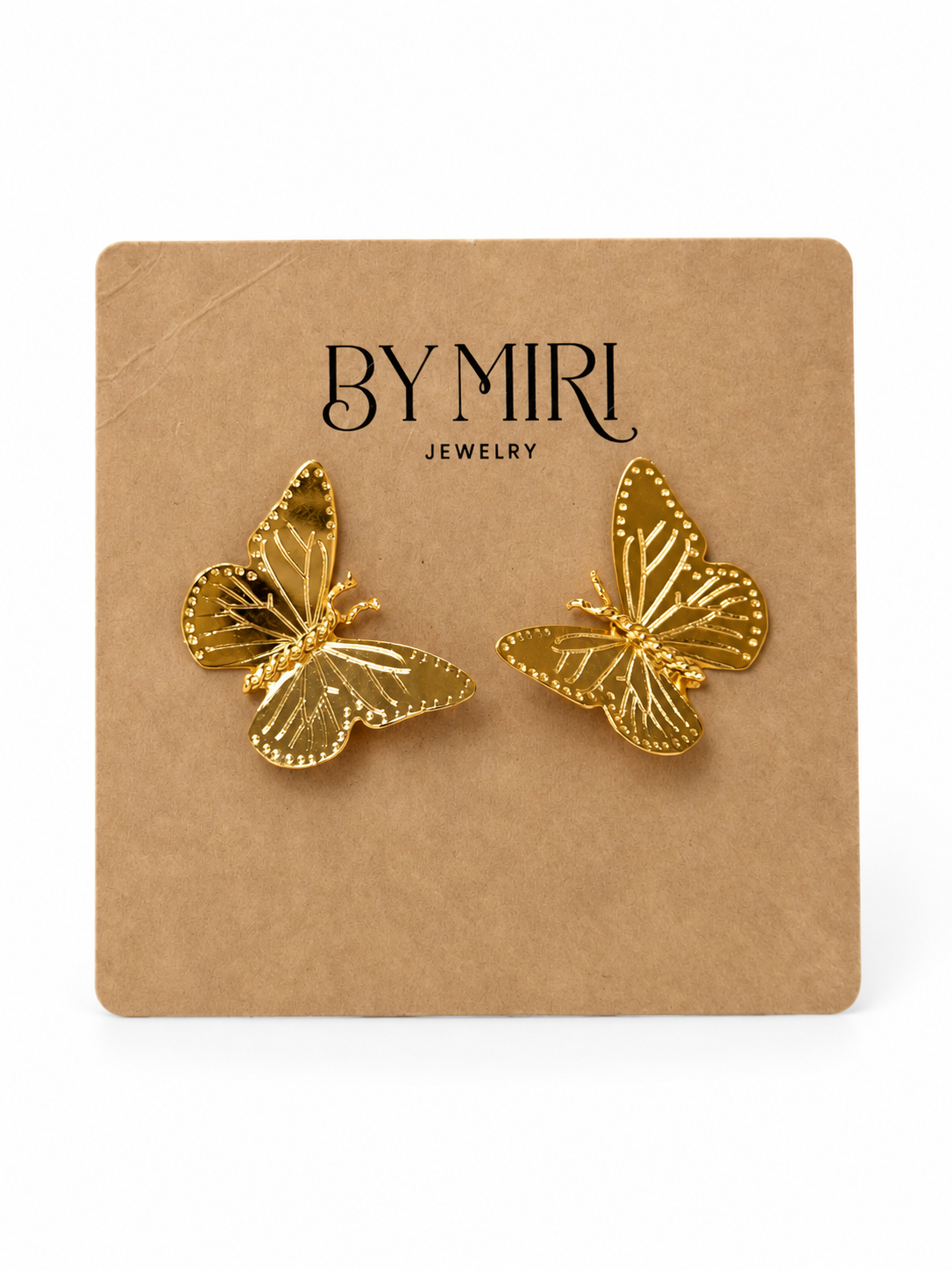 Aretes Mariposa Dorada