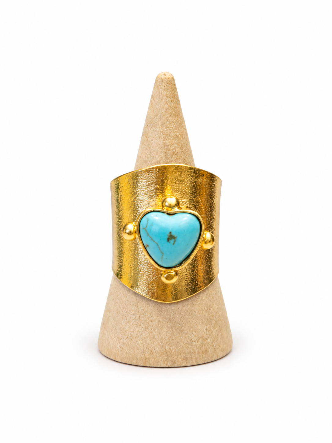 Anillo Corazón Turquesa
