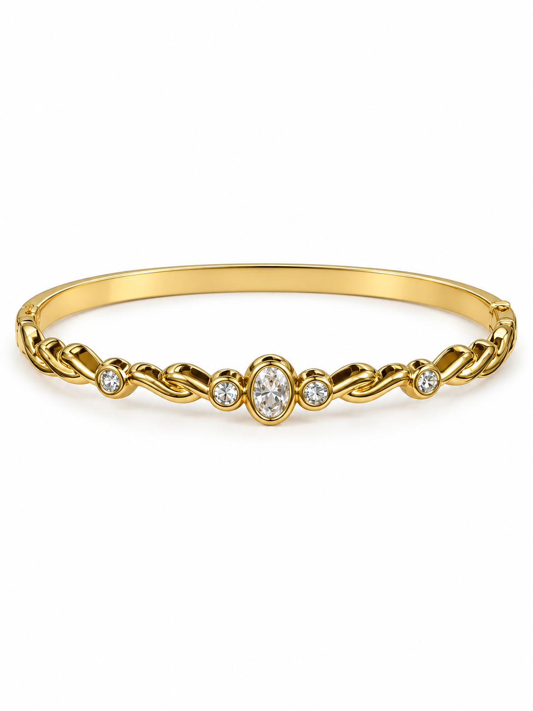 Pulsera Trenzada Brillante