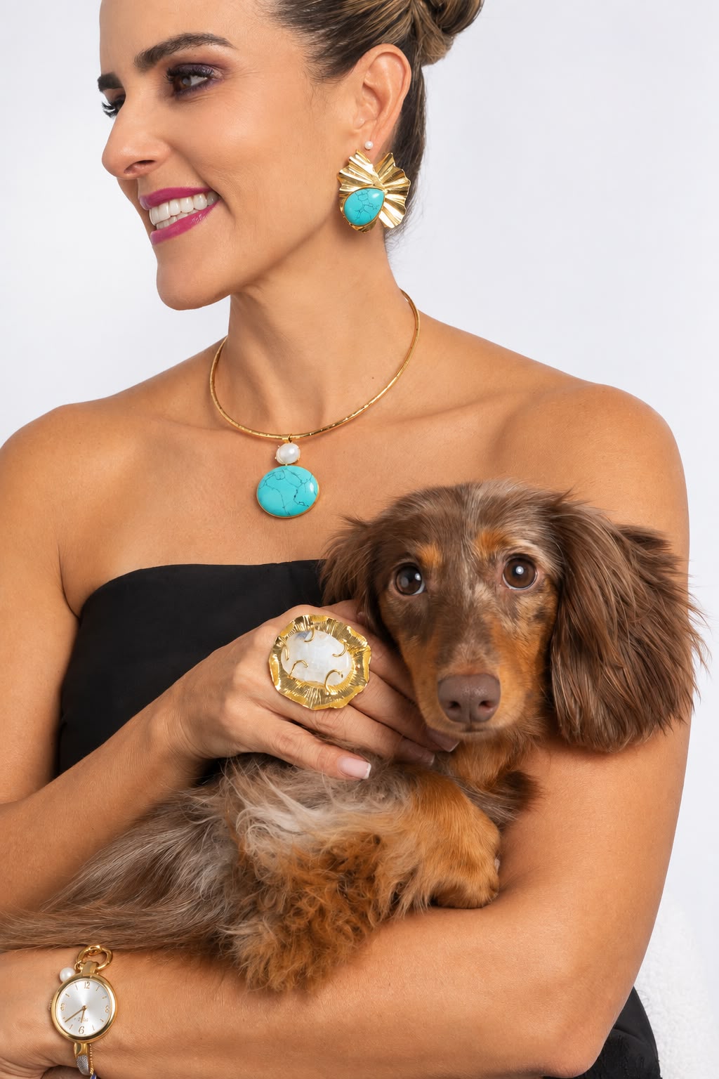 Collar Turquesa & Perla  🩵✨