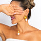 Aretes Flor Perla